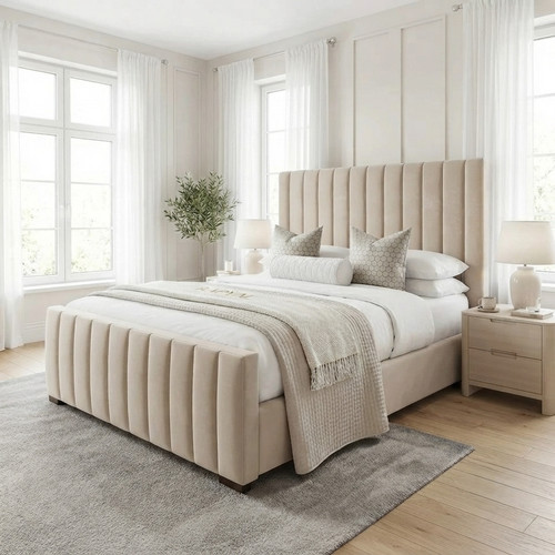 Ottoman double panel bed frame - panel,