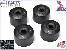 GENUINE VW GOLF PASSAT T-ROC POLO LOCKING WHEEL NUT BOLT PLASTIC COVERS CAPS x4