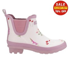 Cotswold Wildflower Womens Waterproof Ankle Wellington Boots Wellies Pink