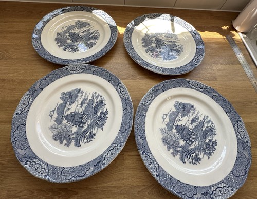 Set vintage blue white - 4,