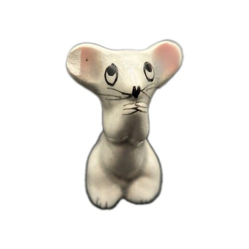 Miniature ceramic mouse - miniature,