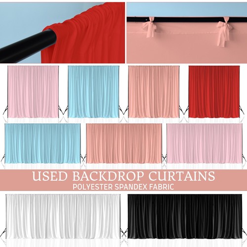 Used backdrop curtain wedding - backdrop,