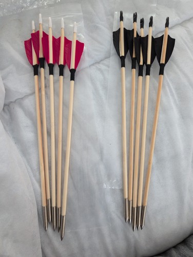 Inch wooden arrows archery - 13,