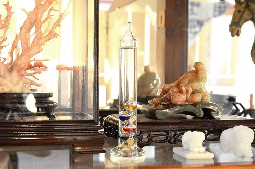 Galileo glass thermometer - glass,