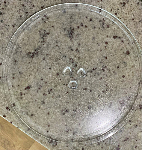 Clear round glass - clear,