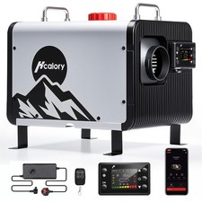 8KW Diesel Air Heater Night 12V/24V 240V W/ Bluetooth App for Truck Boat Garage