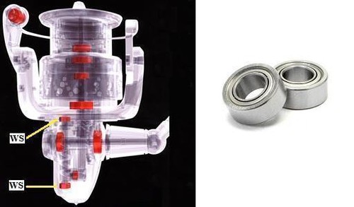 Daiwa worm shaft - , bearing