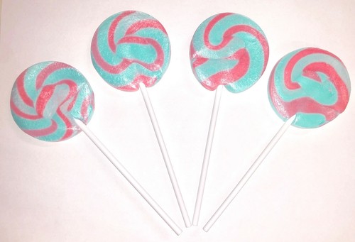 Bubble gum pink blue wheel - bubble,