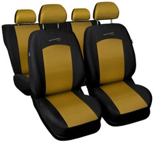 Seat covers fit VW PASSAT B5 FL B6 B7 B8 FULL SET black/gold sport line