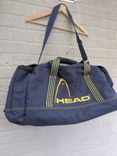 Head Canvas Navy Blue Vintage Antigua Duffle Bag Gym Bag Holdall