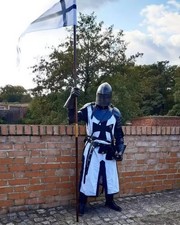 Medieval Full Body Set Armour Crusader Templar Knight LARP Armor Cosplay Costume