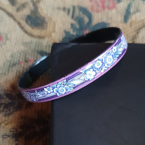 Vintage enamel bangle - vintage,
