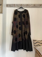 Rundholz Dress Absolutely Gorgeous Quirky Oversized Arty Avant Garde 58” Ch Sz M