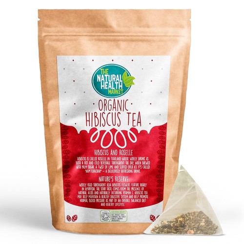 Hibiscus tea bags organic - hibiscus,