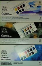 (3) WINSOR & NEWTON COTMAN WATERCOLOUR  9+ CT. POCKET SETS~BID@$21.88~GR8 GIFT!