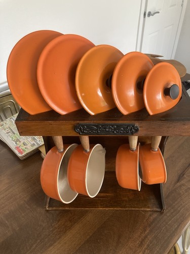 Creuset orange pan set - pan,