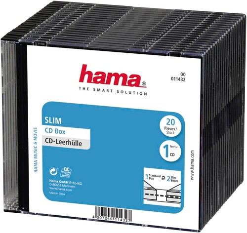 Hama slim disc - cd, cases,