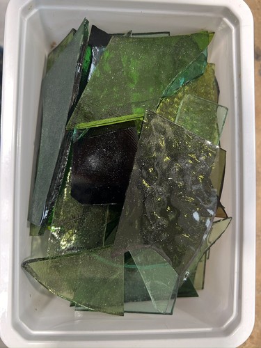 Stained glass offcuts 1kg - stained,