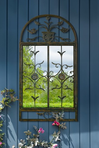 Large mirror scroll shabby - large,