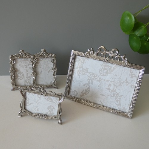 Silver tone ornate - ornate, photo