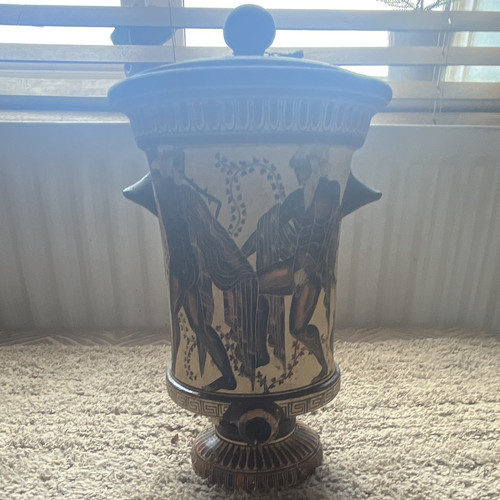 Greek style lidded - greek, ceramic