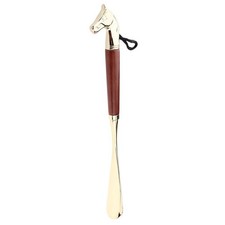 Long Metal Shoe Horn with Wood