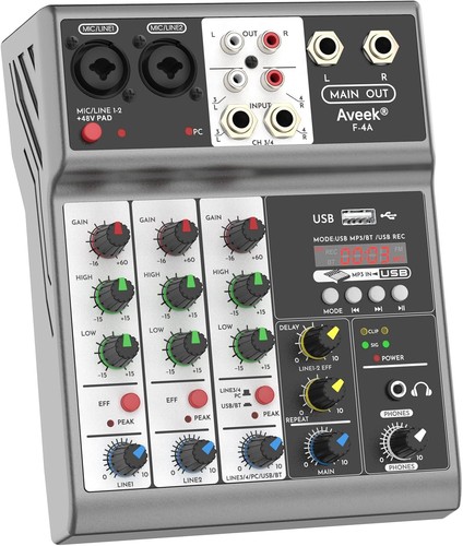 Aveek chanel audio mixer - 4,