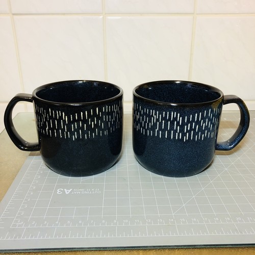 Denby style pair - pair, blue