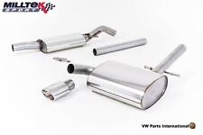 For VW Corrado VR6 Milltek Sport Cat Back Exhaust System Resonated Polished O...