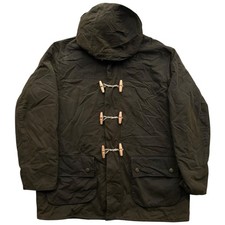 Barbour Kirkham Duffle Toggle Wax Jacket Hooded Heritage XL