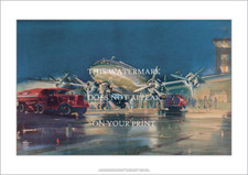Shannon Airport 1950s A1 Art Print – Pan Am Constellation – 84 x 59 cm Poster