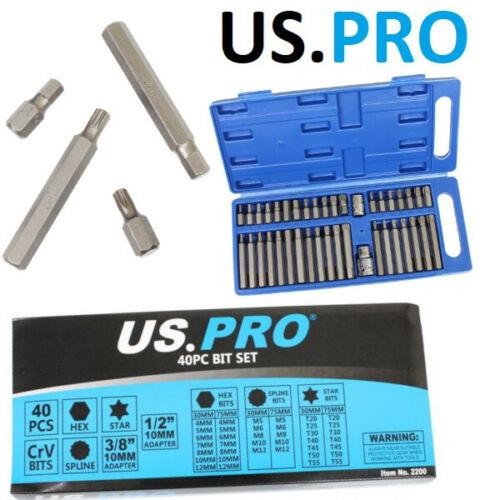 Pro 40pc bit set hex - pro,