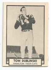 1962 TOPPS CFL TOM DUBLINSKI
