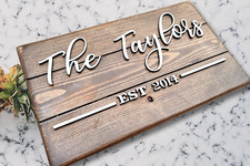 Family Last Name Sign for