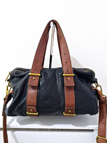 Fossil black brown - fossil, leather