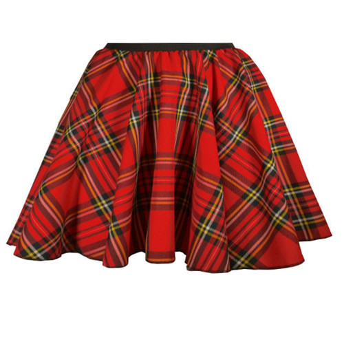 Women tartan skirt - skirt, skater