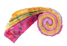 Premium Batik Cotton Jelly Roll 2.5"x42" | Multi-Coloured | 110gsm | 40 strips