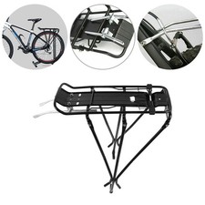 65kg Max Alloy Rear Bicycle Pannier Rack Carrier Bag Luggage Cycle Mountain Bike