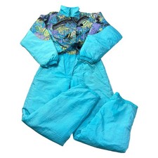 Vintage 90s Retro Ski Suit One