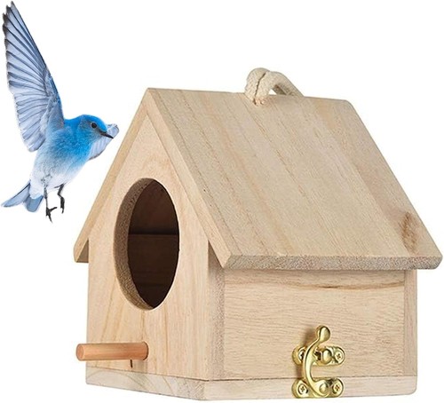Kathson wooden bird house - wooden,