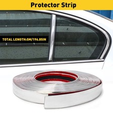 UK Silver Chrome Car Styling Tuning Moulding Strip Trim Self Adhesive Tape 500CM