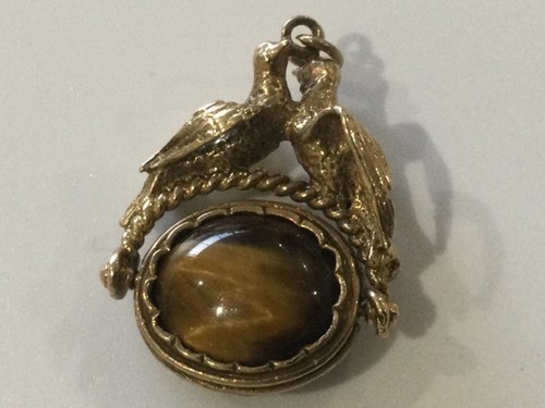 9ct yellow gold - gold,, tiger