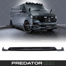FRONT BUMPER SPLITTER LIP EXTENSION GLOSS BLACK FOR VW TRANSPORTER T6.1 2019+