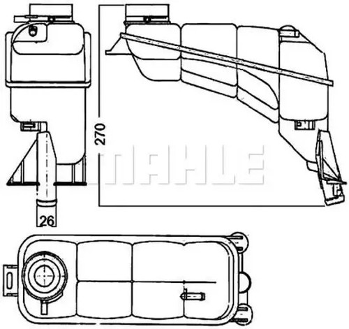 Expansion tank coolant - expansion, tank,
