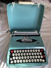 Smith Corona Typewriter - teal