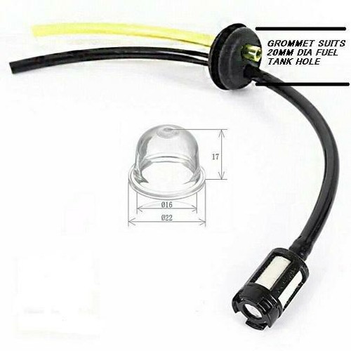 Petrol strimmer fuel pipe hose - fuel,