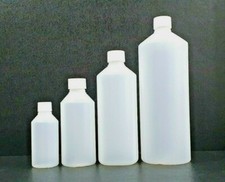 HDPE Plastic Bottles 50ml 100ml 250ml 500ml 1000ml, 2000ml, Natural, Screw Cap
