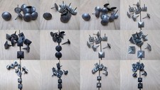 10 X DOOR STUDS NAILS  old vintage retro rustic door wood knock in nails crafts