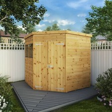 7x7 Wooden Garden Shed Shiplap