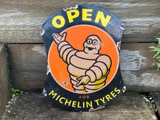 Vintage Michelin Tyres Enamel